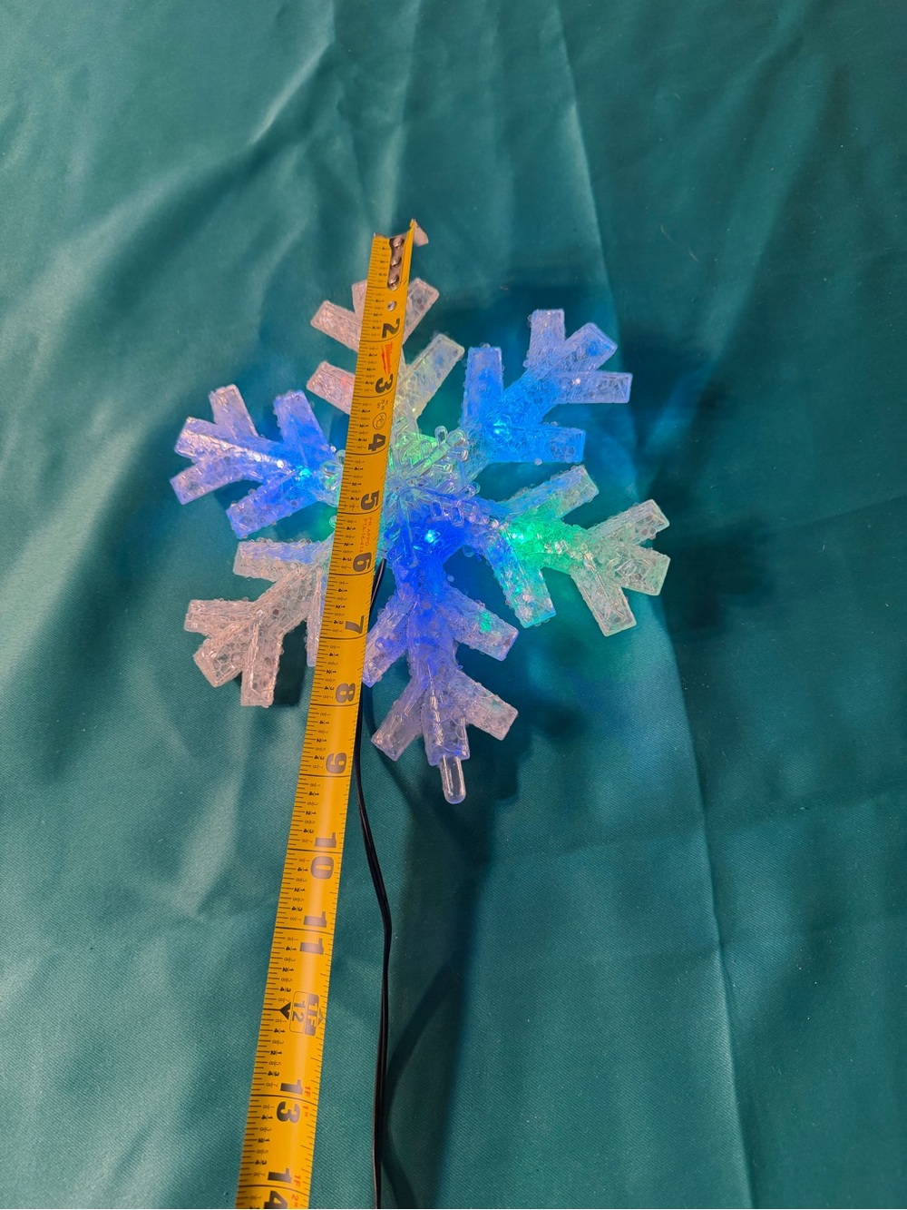 LED Snowflake Holiday Light - Clear Multi-Color - Picture 3 of 3